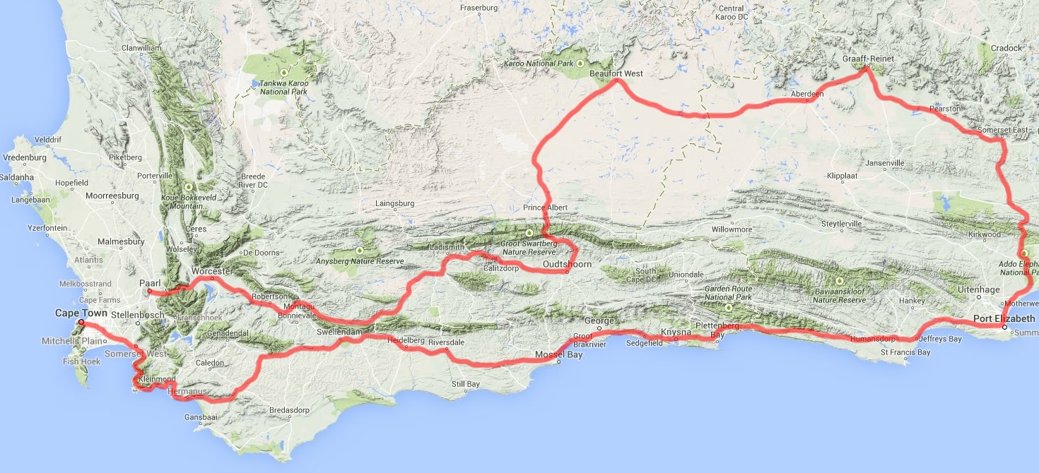 19 days - Cape Town - Karoo - Adoo Elephant National Park - Garden Route